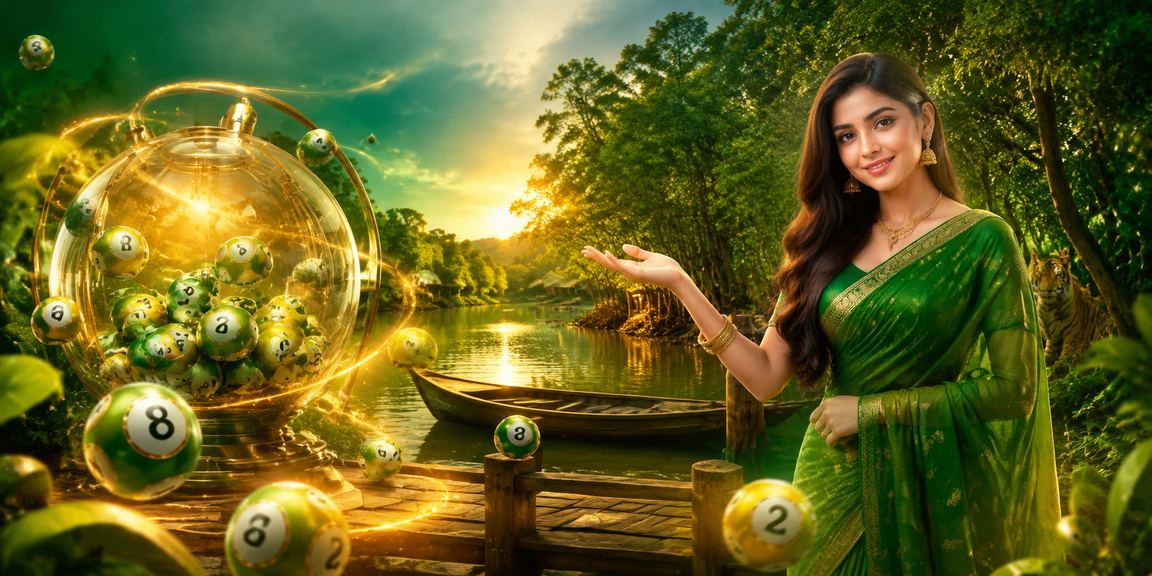 সুন্দরবন অঞ্চলে মোবাইলে অনলাইন গেমিং উপভোগ করছেন একজন ব্যবহারকারী